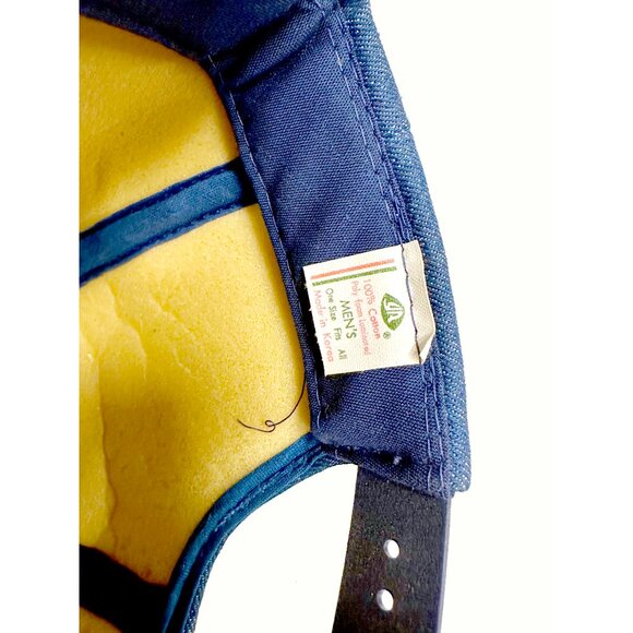 Vintage 80s ZEISS West Germany Blue Denim Snapback Trucker Hat w Patch - Picture 6 of 6